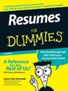 Resumes For Dummies
